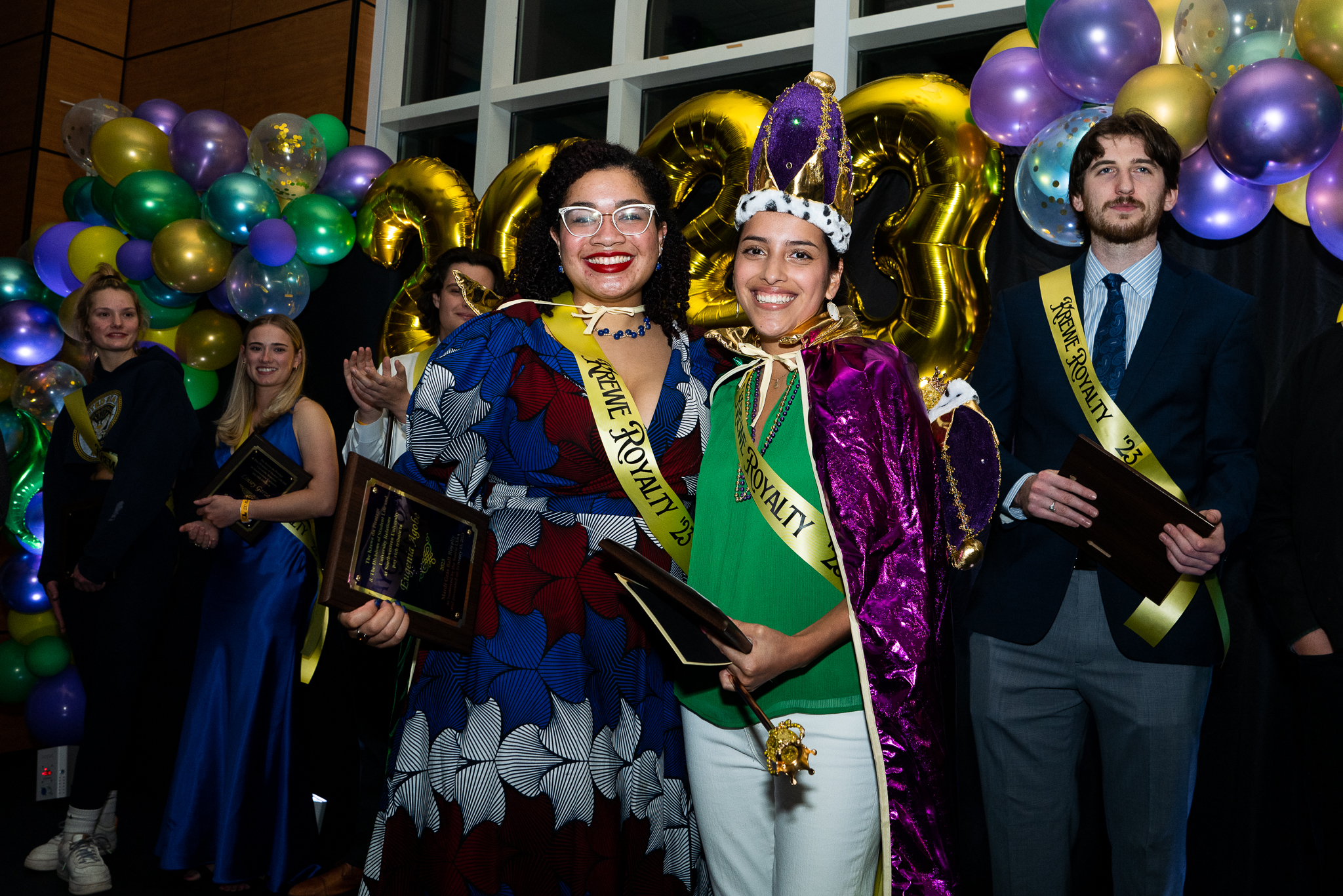 Graduating Seniors were able to dance the night away at a Ball filled with masks, king cake, and more! 💜💚💛 During the Mardi Gras Ball hosted by Student Life and University Relations