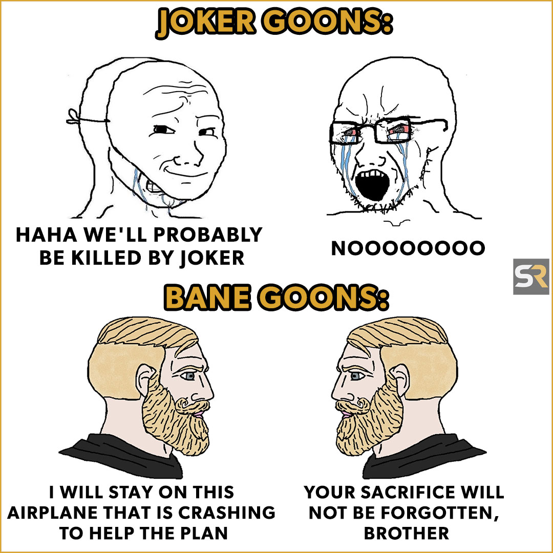 Screen Rant - Would you rather be a Joker Goon or a Bane Goon? Source ...
