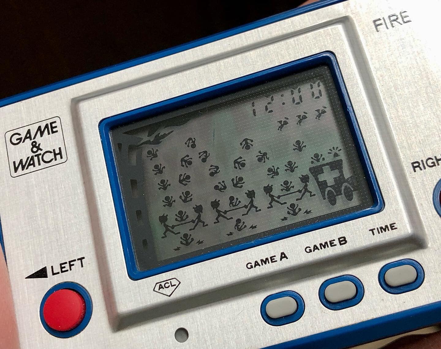 🔥💙 Nintendo G&W RC-04 Fire 1980 ❤️🔥