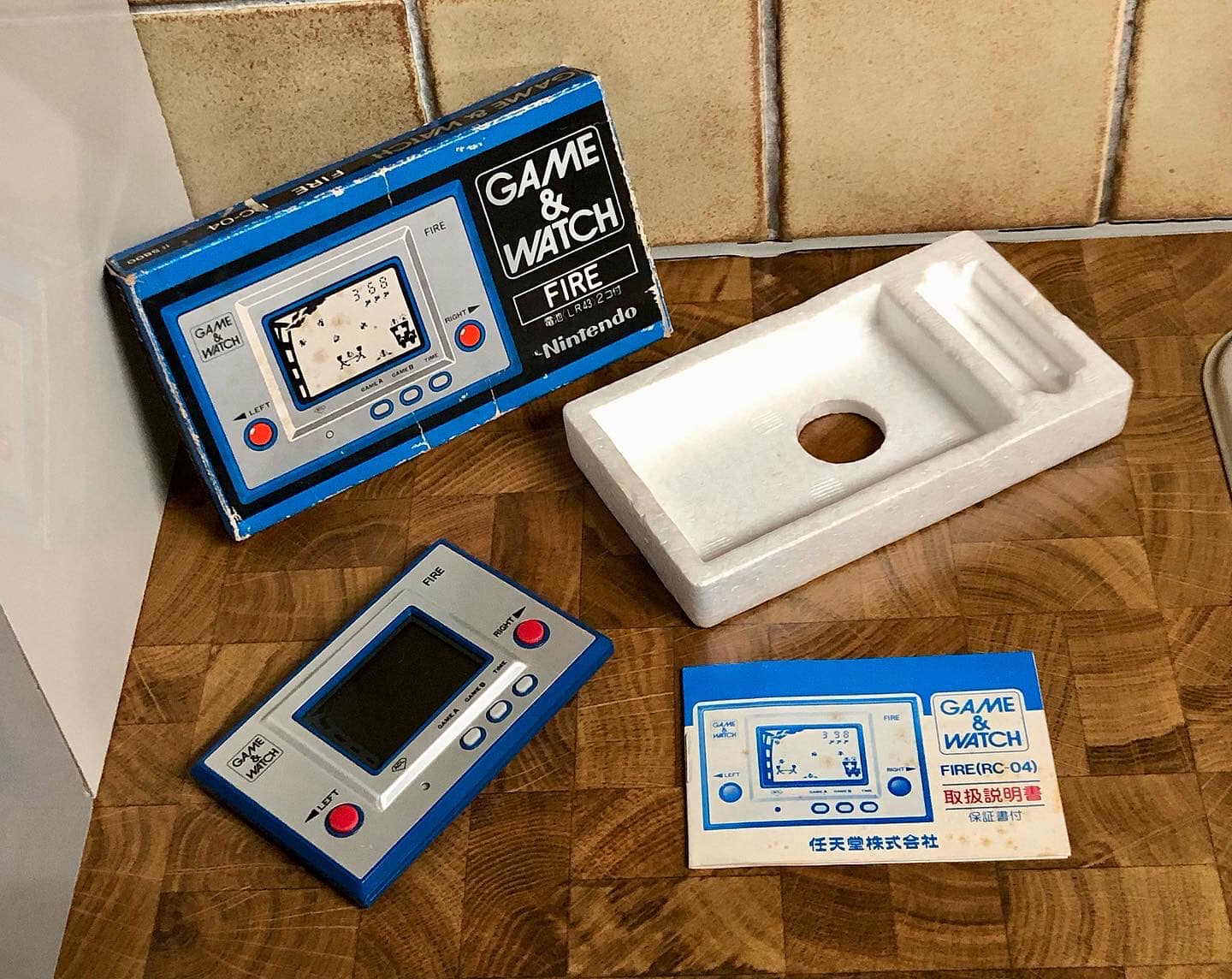 🔥💙 Nintendo G&W RC-04 Fire 1980 ❤️🔥