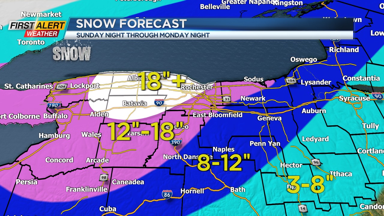 WHEC TV - The track of the storm, so far, has been... | Facebook