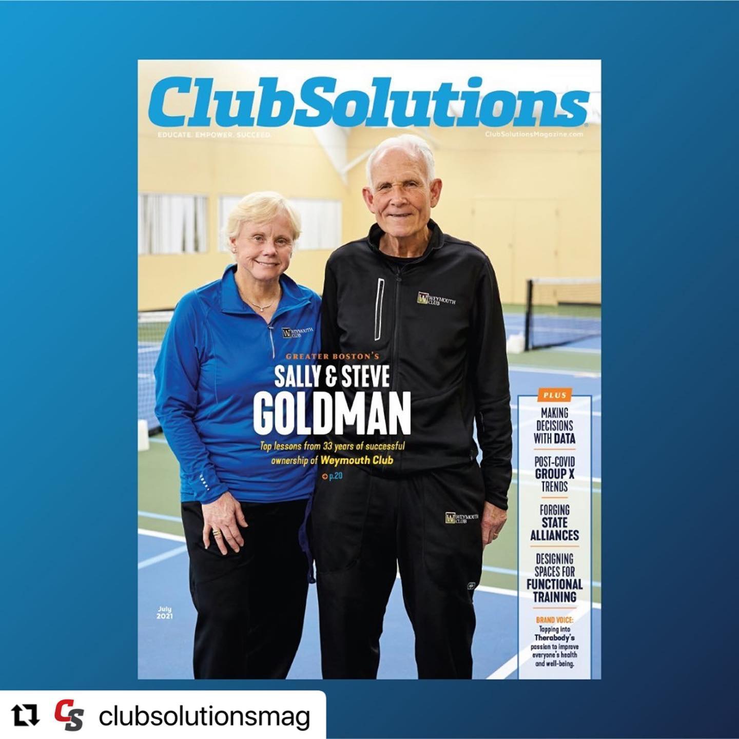 Weymouth Club - We are very honored to be featured in Club... | Facebook