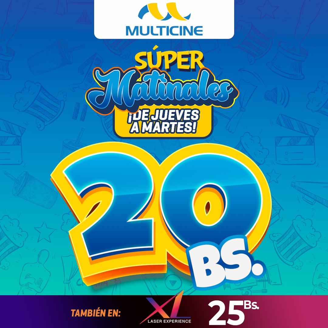 ¡Las 🌟#SuperMatinales de Multicine🌟 te... - Multicine Bolivia | Facebook