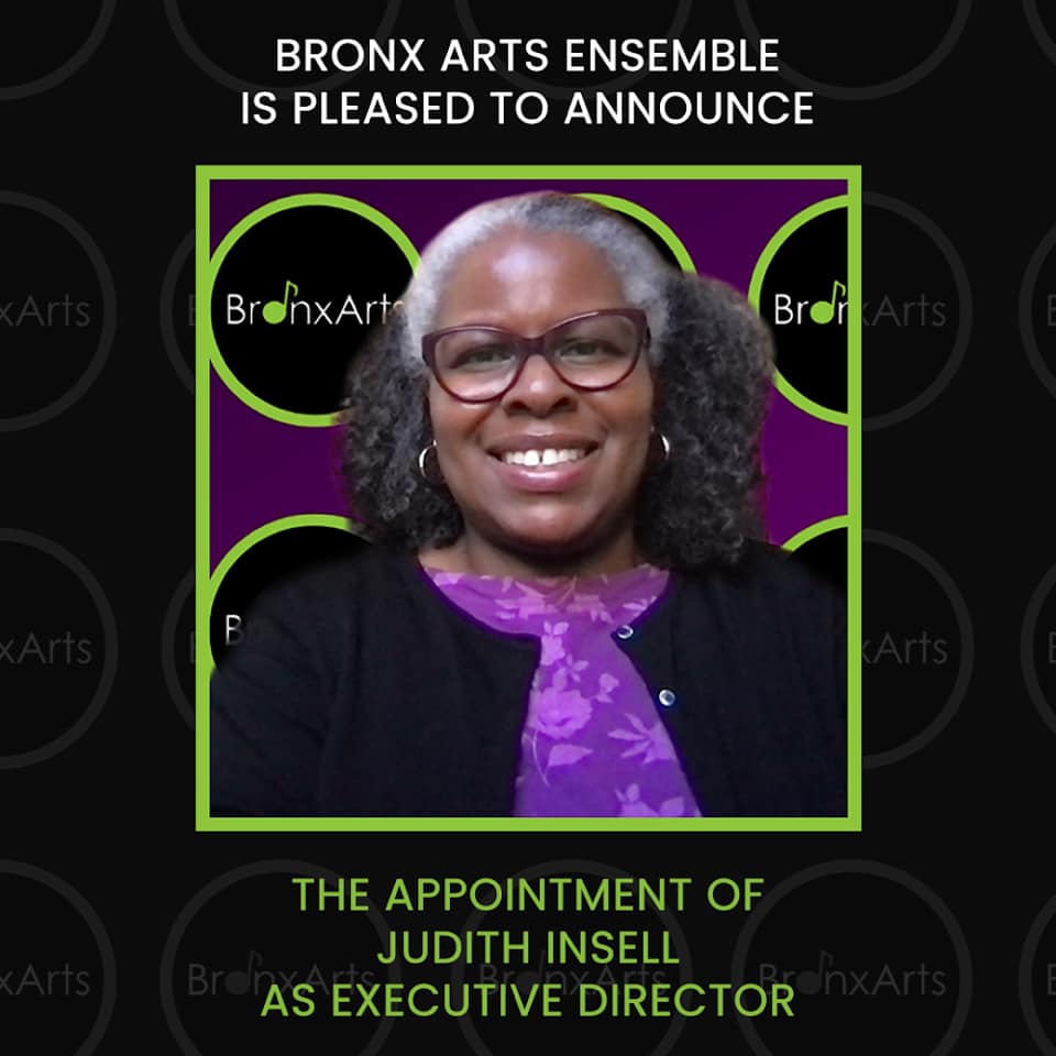 “It is my honor to assume the... - Bronx Arts Ensemble