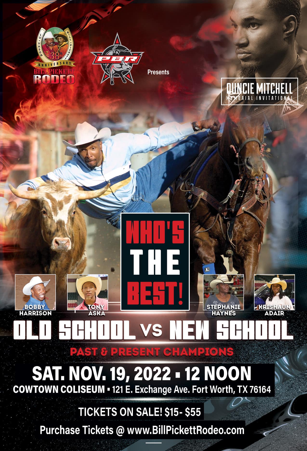 Bill Pickett Invitational Rodeo - BPIR AND PBR presents OLD SCHOOL vs ...