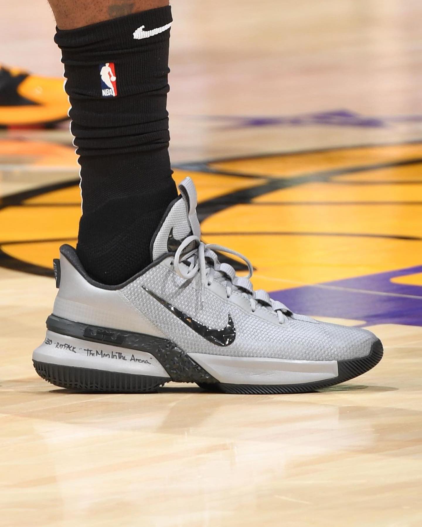 LeBron rockin' the Jumpman 👀😉 Nike LeBron Ambassador 13s on feet.