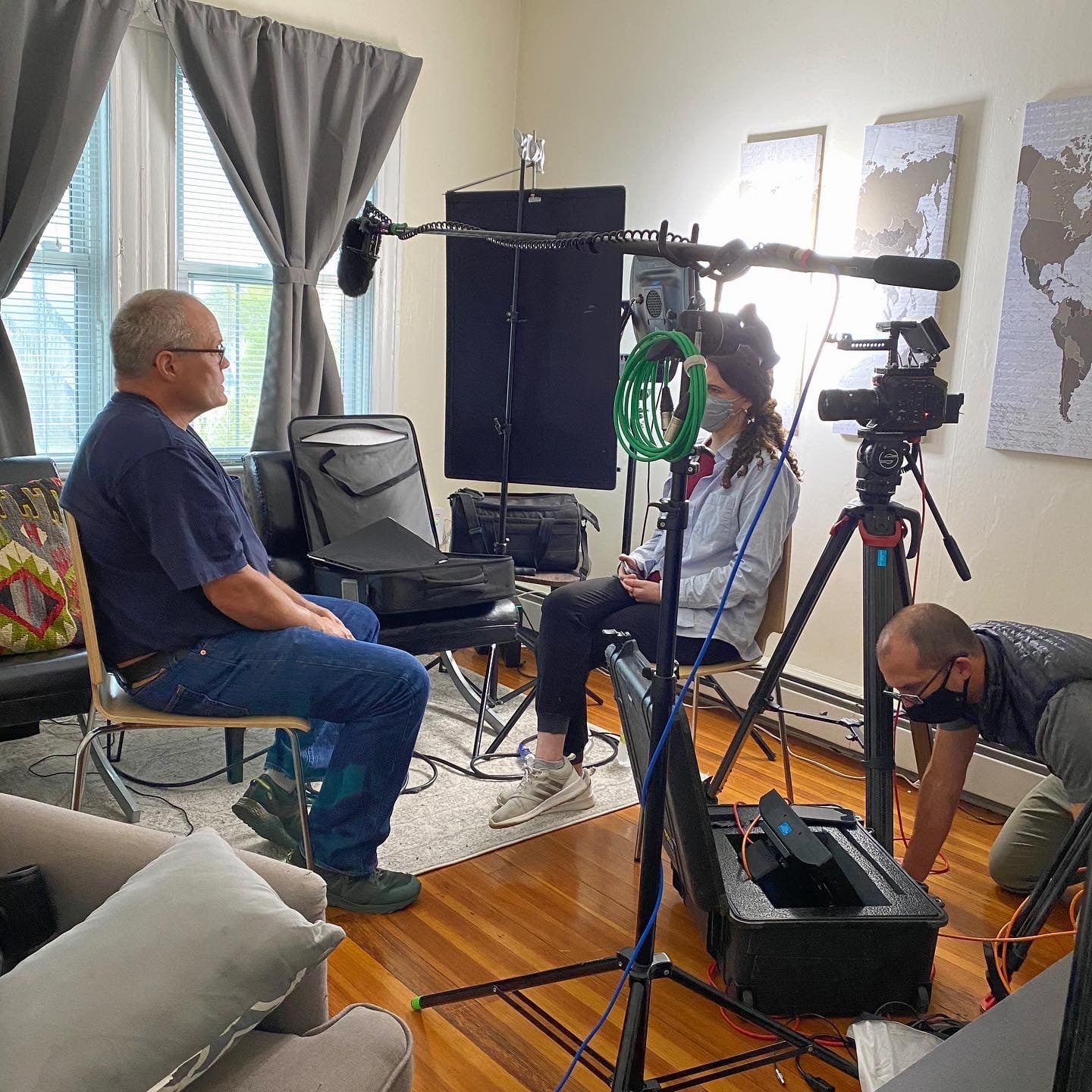 Project Place - Behind the scenes of filming with... | Facebook