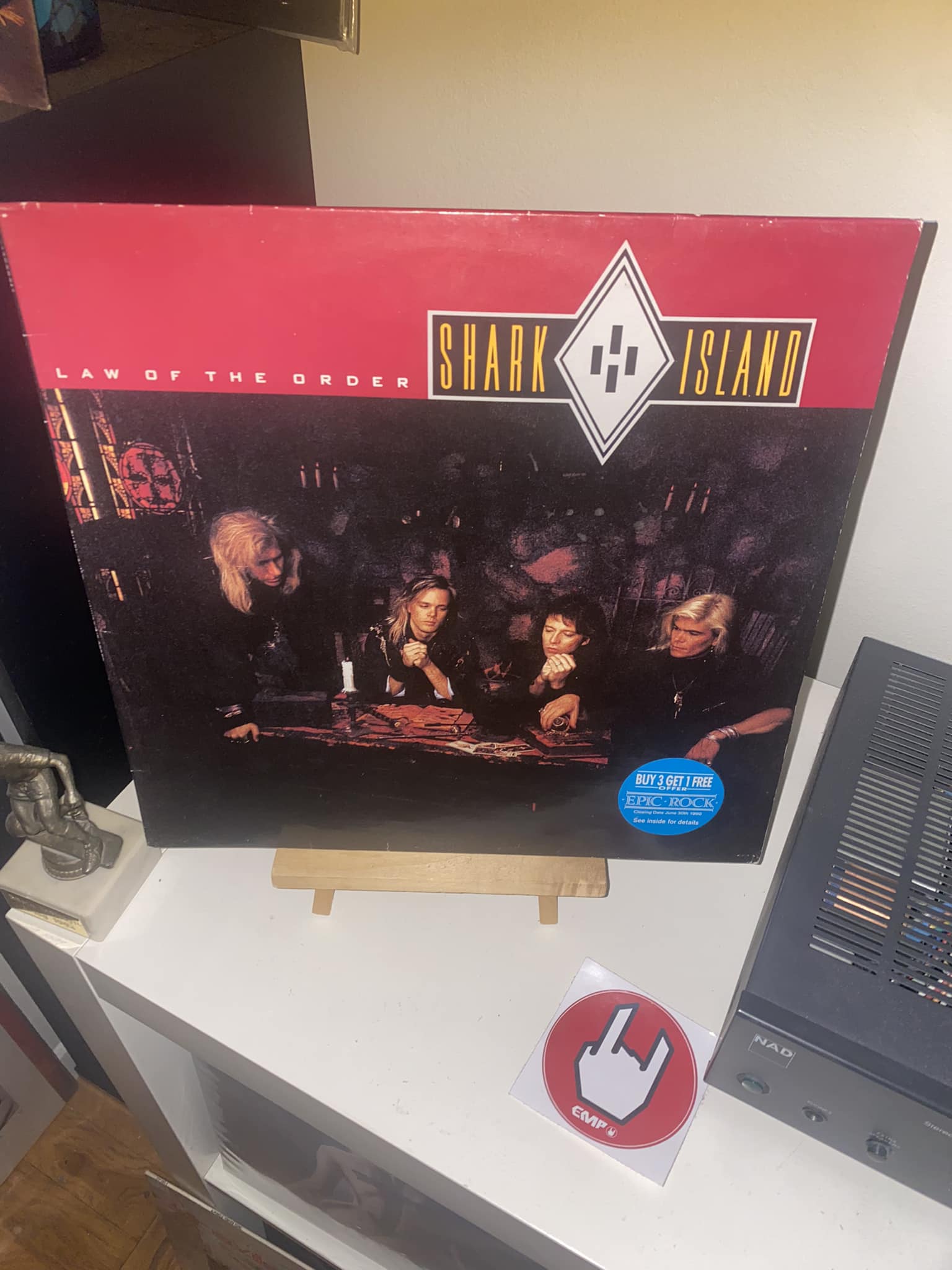 Shark Island's Law of the Order 1989 album on vinyl