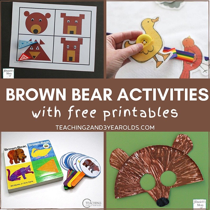 BROWN BEAR, BROWN BEAR ACTIVITIES This toddler and preschool collection ...