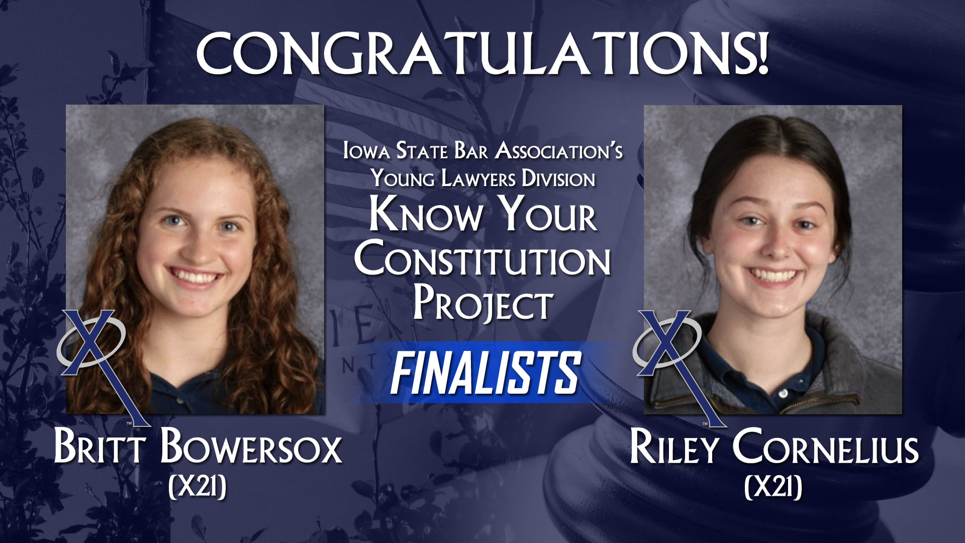 Xavier High School - Congratulations to XHS seniors Britt Bowersox and ...