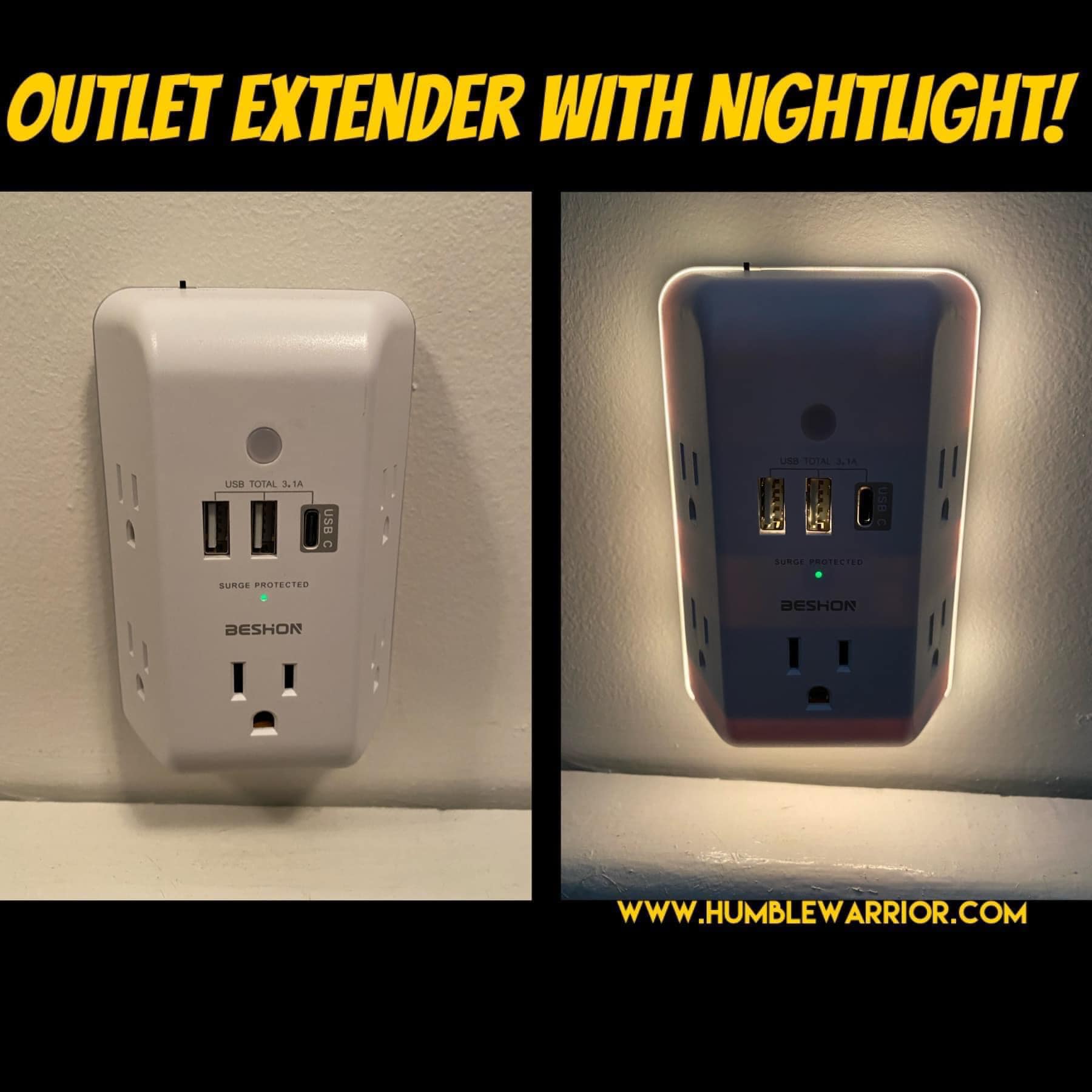 LED Wall Light|LED Wall Light 3W with USB Charging Port