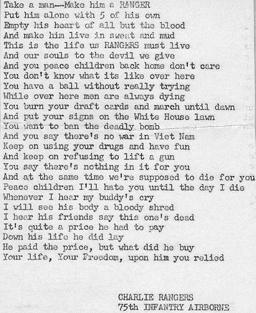 Here is a potent poem... - The National Ranger Association | Facebook