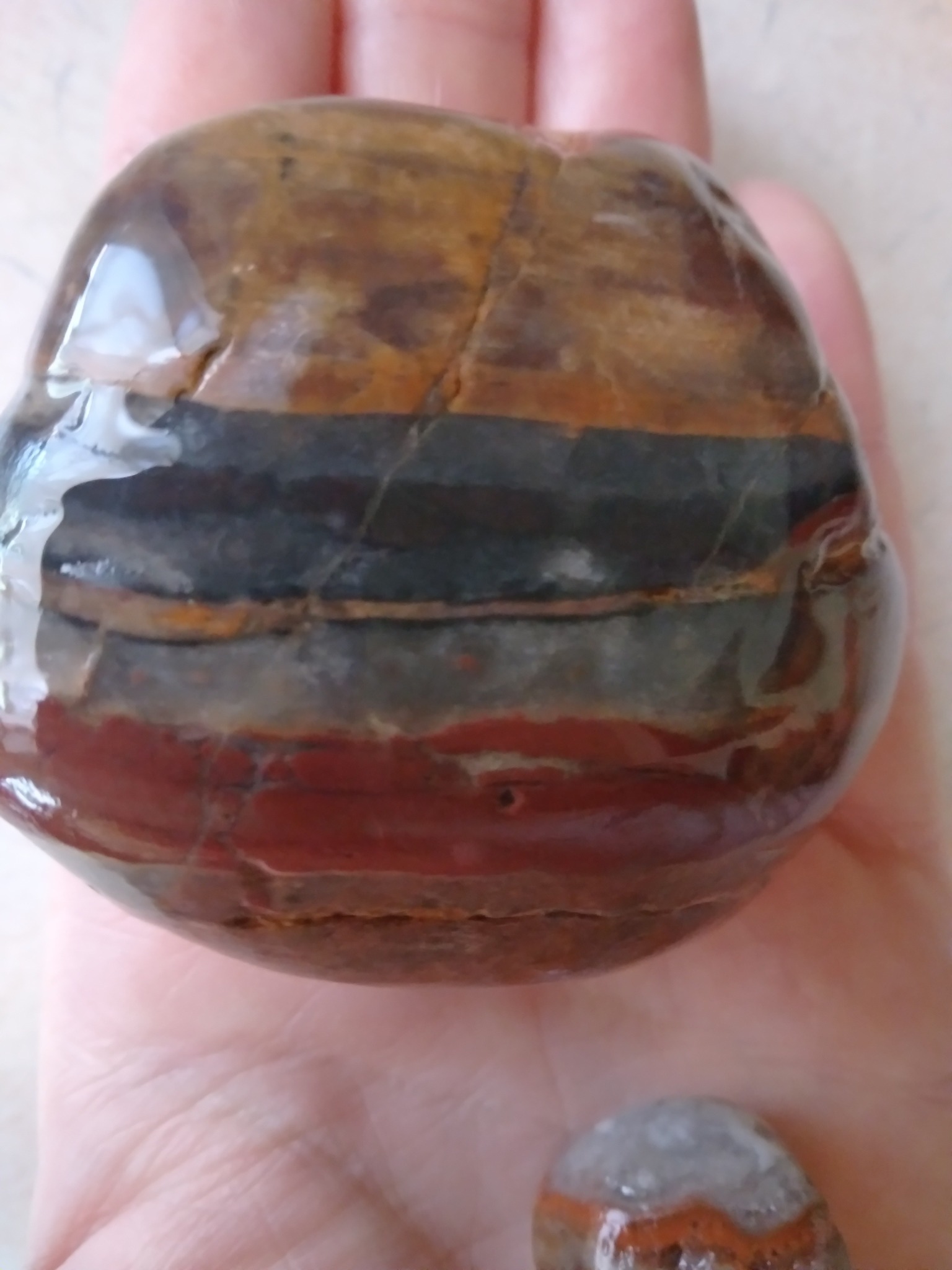 What is the identity of the rock found near the Mouth of the Two