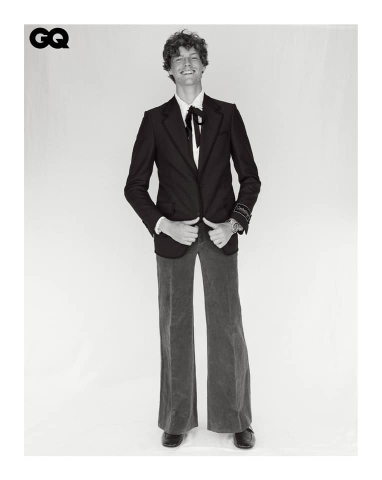 Gucci - Jannik Sinner appears in the latest GQ Italia issue 