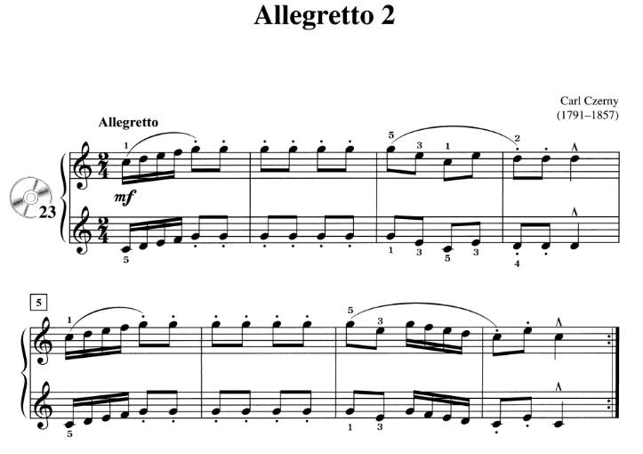 Suzuki Piano Teachers | I am wanting to know the Opus Number for the ...