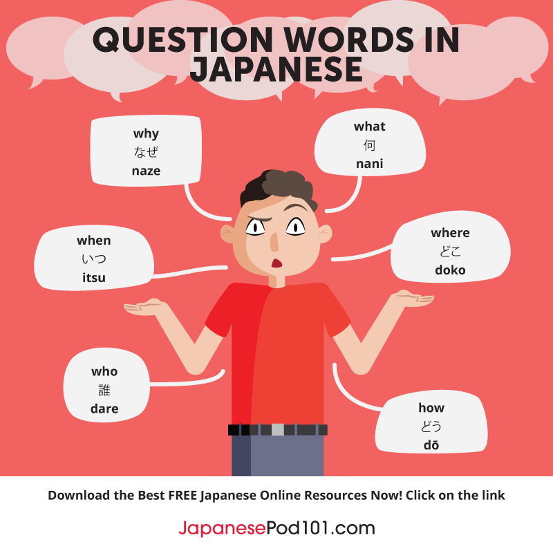 Learn - ❓❓❓ Question words in Japanese! This could be a