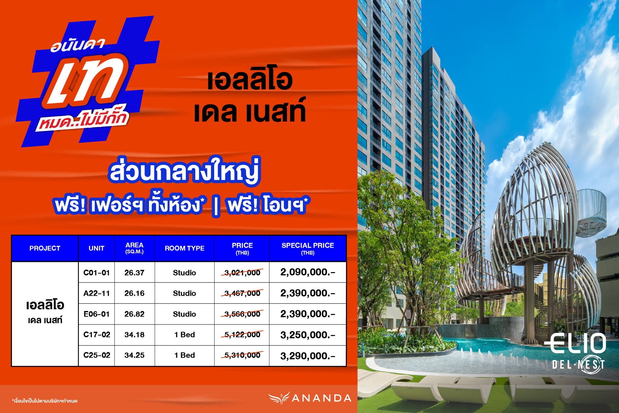 1 ทุ่มตรง วันนี้เจอกัน อนันดาจัดหนัก... - Ananda Development