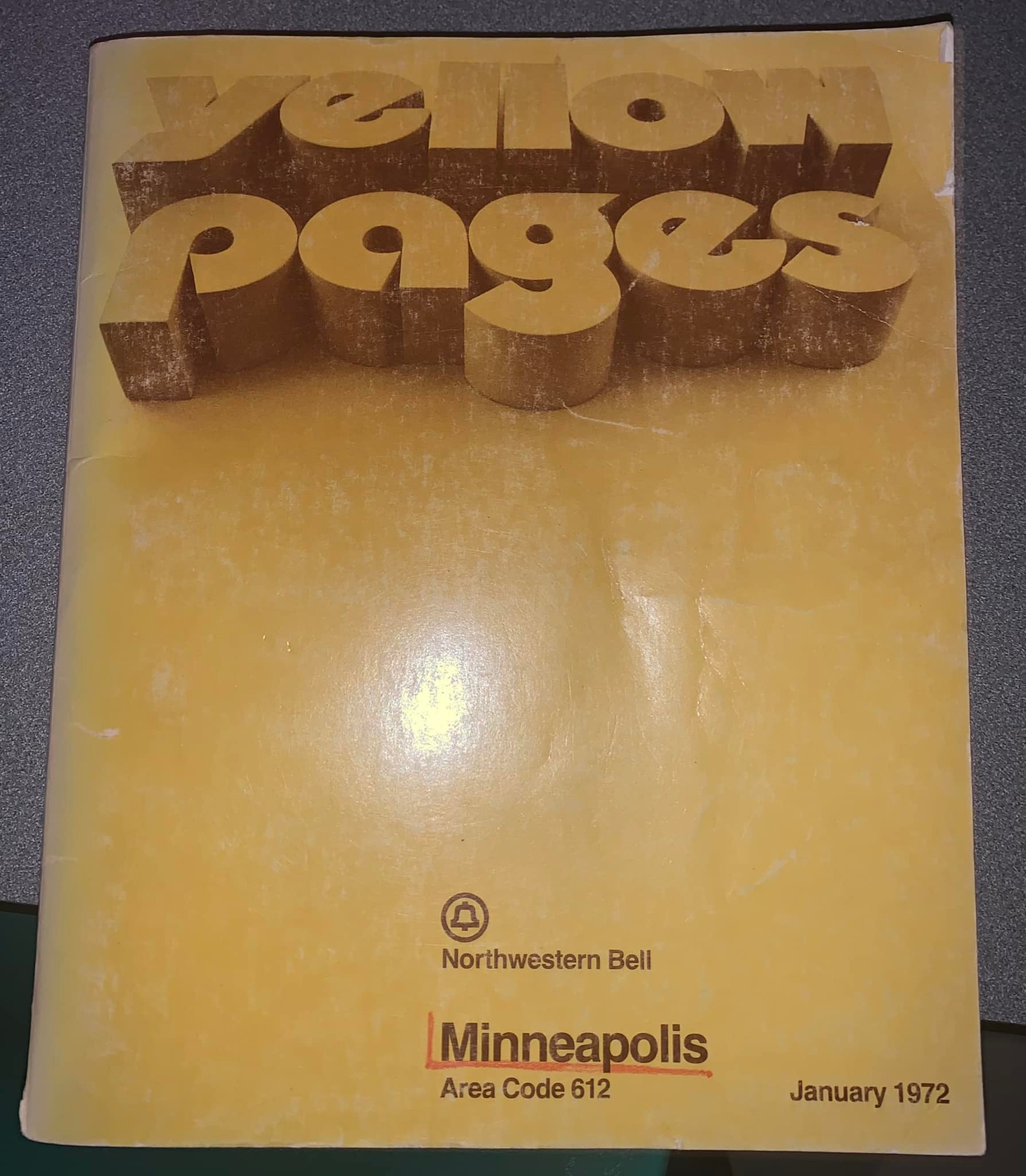 1972 Minneapolis yellow pages
