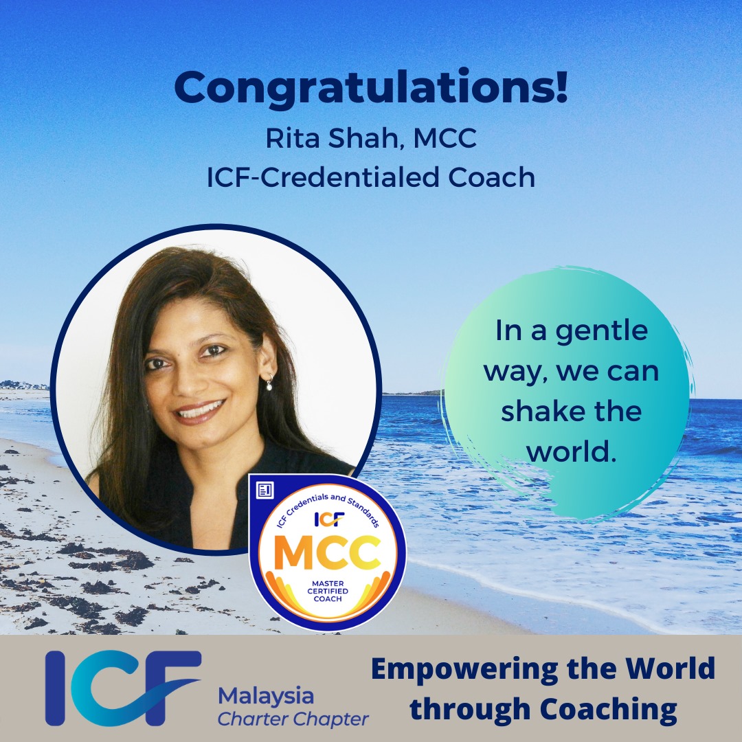 Let's congratulate Rita Shah for... - ICF Malaysia Chapter | Facebook