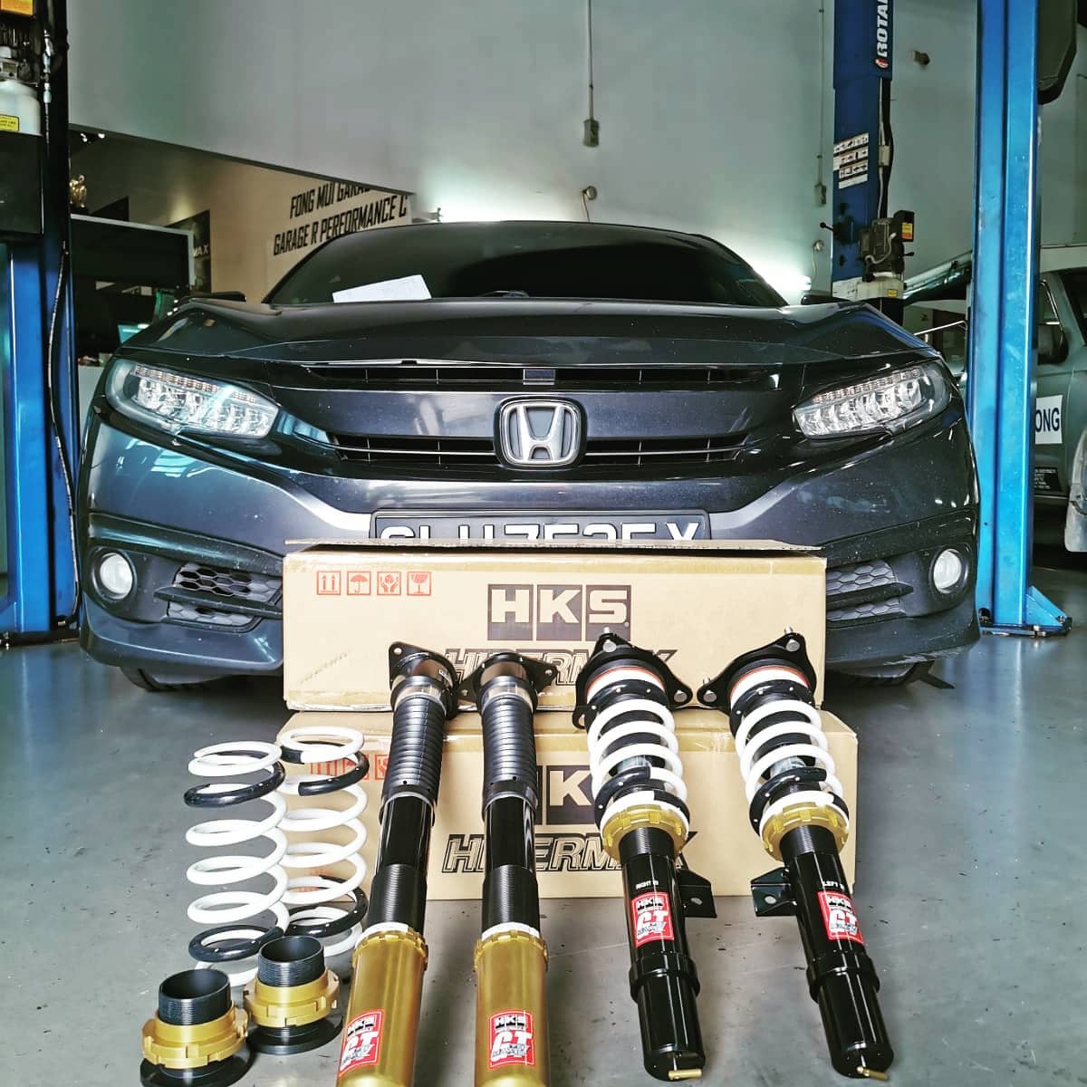 HKS HiperMax IV GT is very suited for the extra stability and