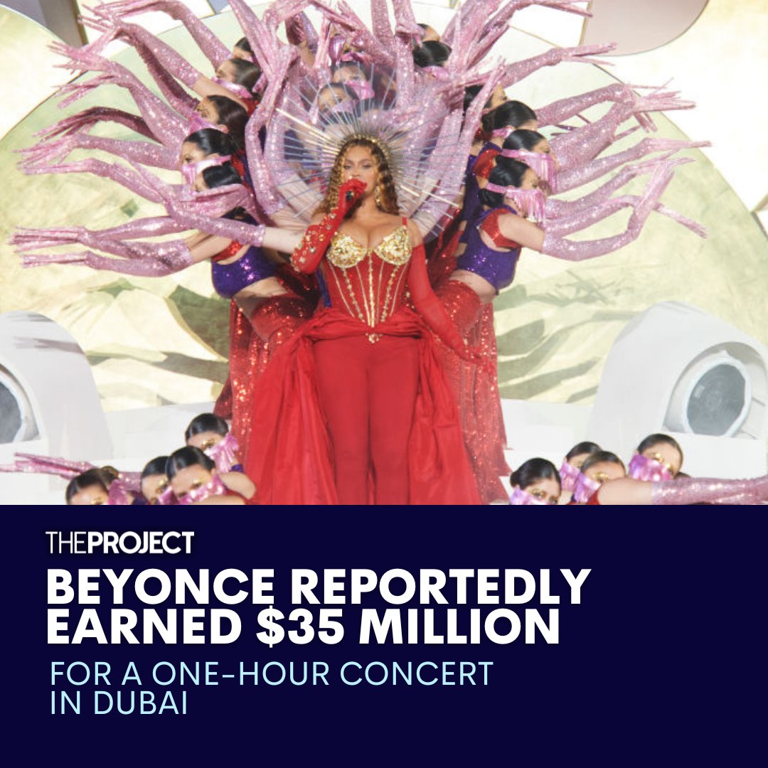 The Project - Beyonce has just had a mega payday for a mere few hours ...
