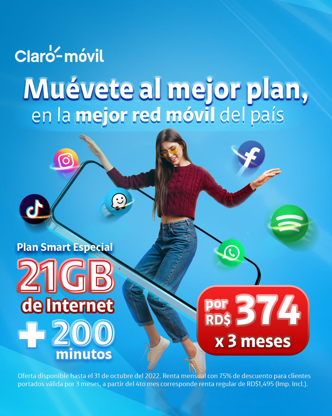 Claro RD - ¡Muévete a la mejor red móvil de país😍!... | Facebook