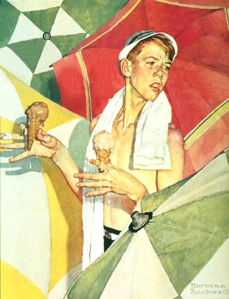 It feels like summer again today! NORMAN ROCKWELL (1894-1978