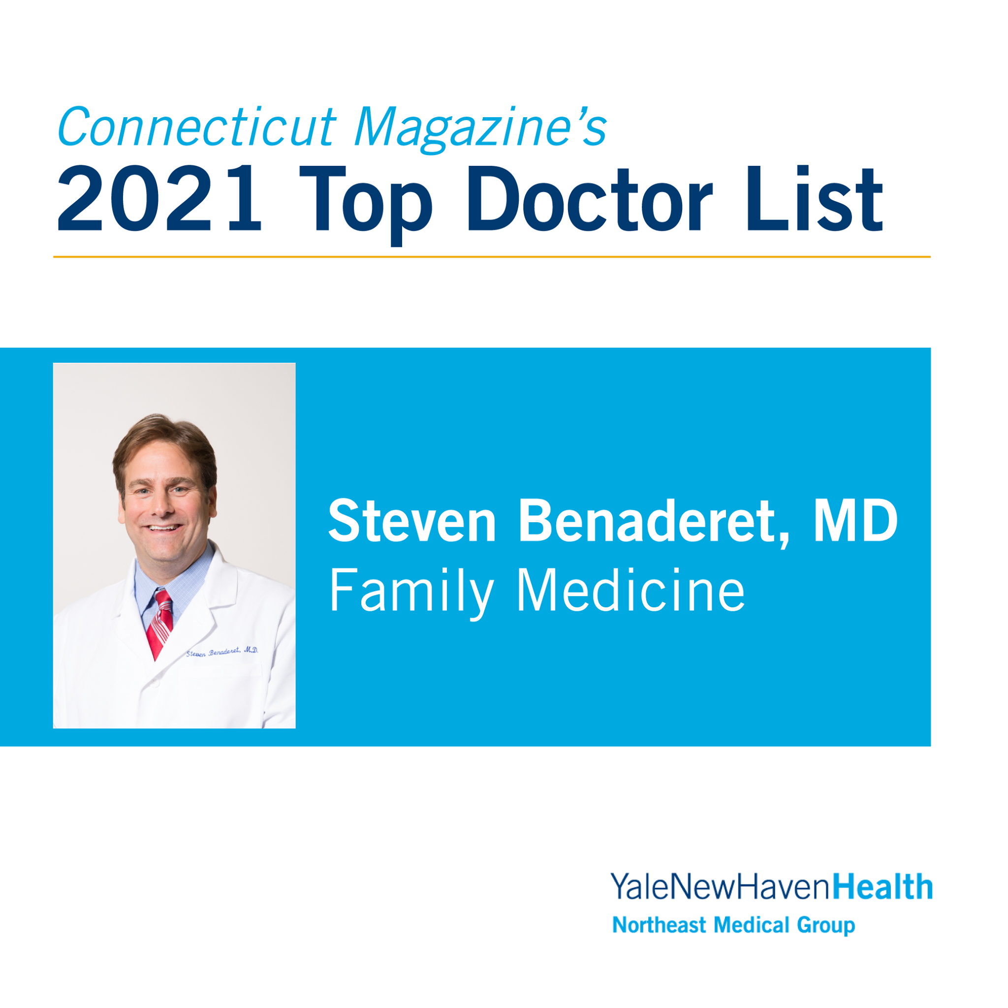 Bridgeport - Congratulations to Steven Benaderet, MD, for being ...