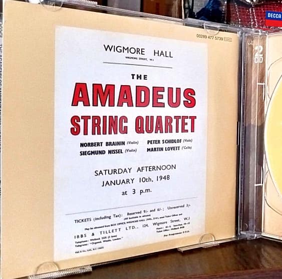 The Amadeus Quartet's complete recordings on Deutsche Grammophon