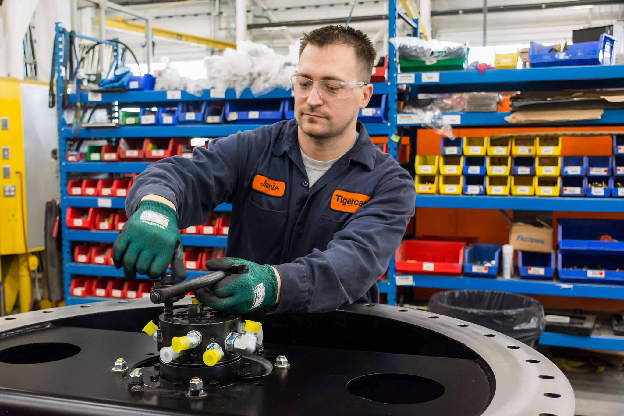 Tigercat Industries - Tigercat employee Jamie Lavoie installing a ...