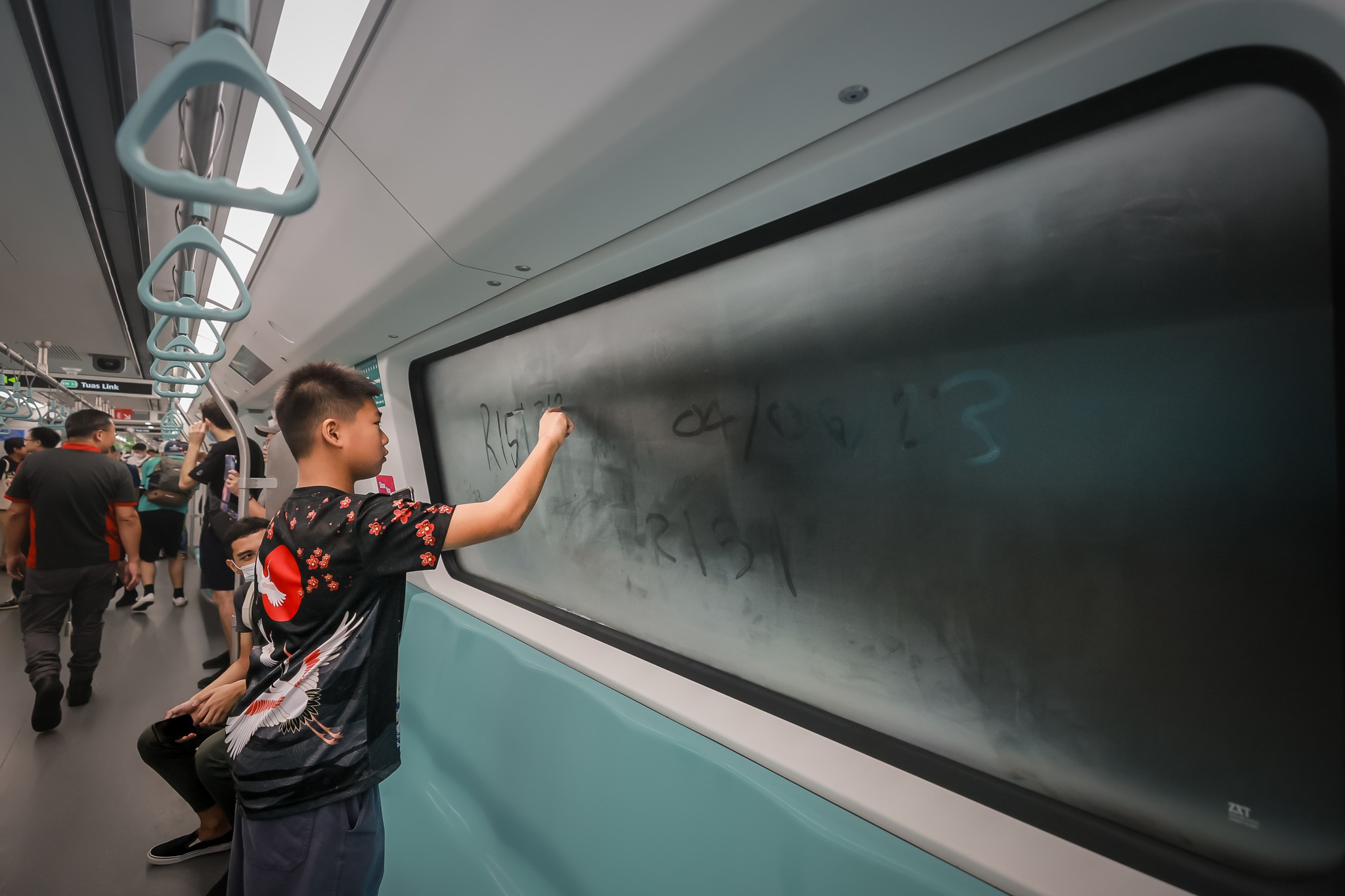 The Straits - A train enthusiast doodling on the window of the new 7th ...