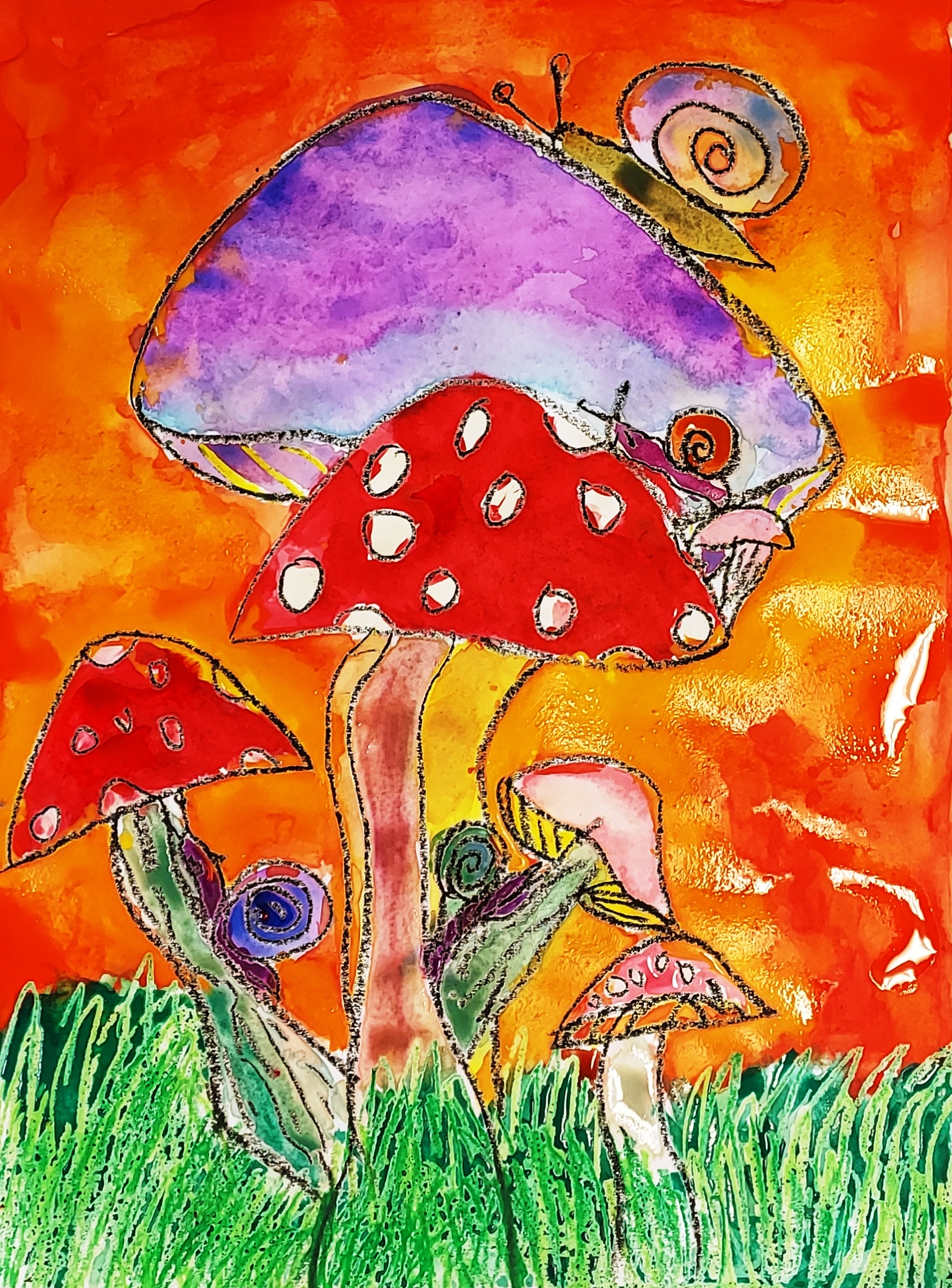 Art Platform - Do snails eat mushrooms? "Artwork of the...
