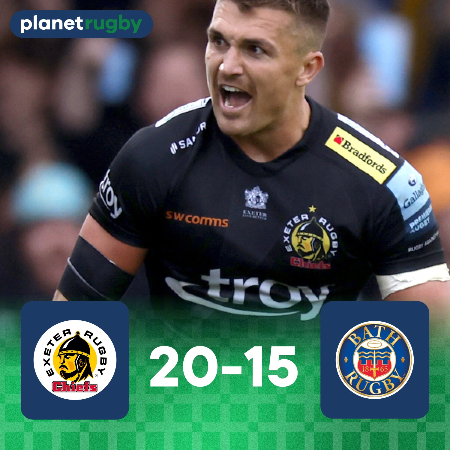 Planet Rugby - ⚫️🛁 Exeter Chiefs withstand late pressure... | Facebook