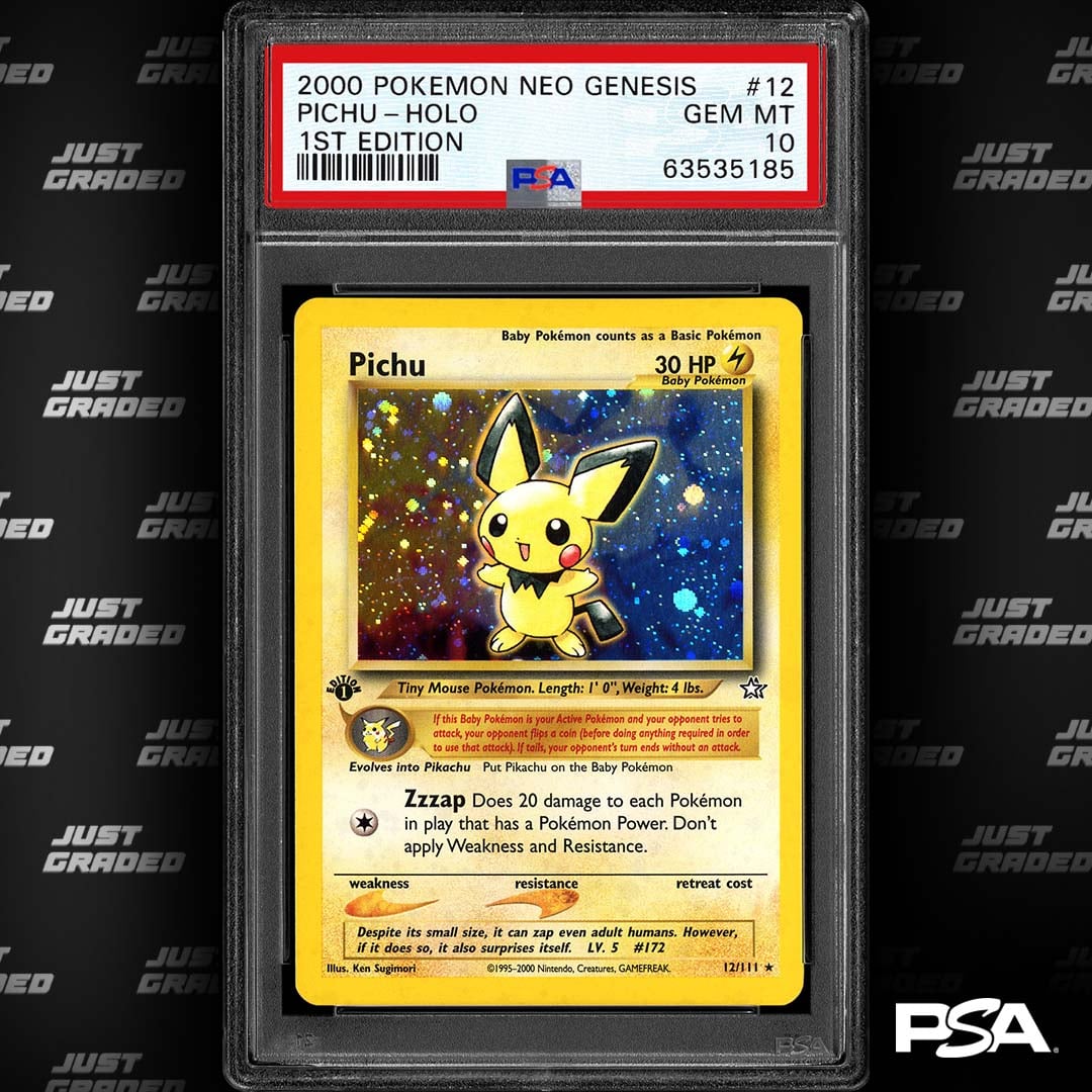 A Neo era classic. Of 992 copies of this 2000 Neo Genesis Pichu