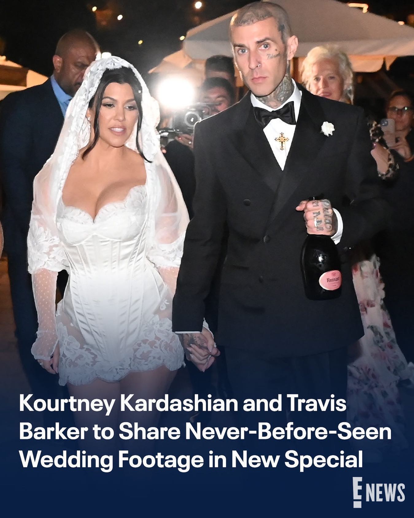 sachin and babi light blue dress See Every Outfit from Kourtney Kardashian and Travis Barker's Wedding