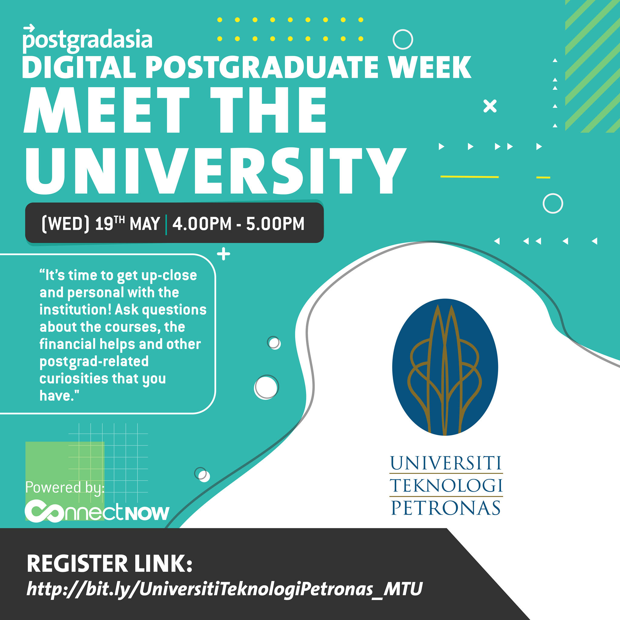 gradmalaysia - Let's meet @utpofficial at our postgradasia...