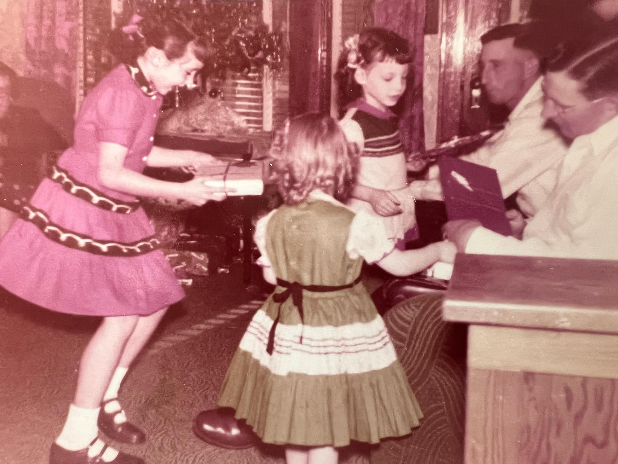 Christmas in 1950s Nebraska with homemade clothes