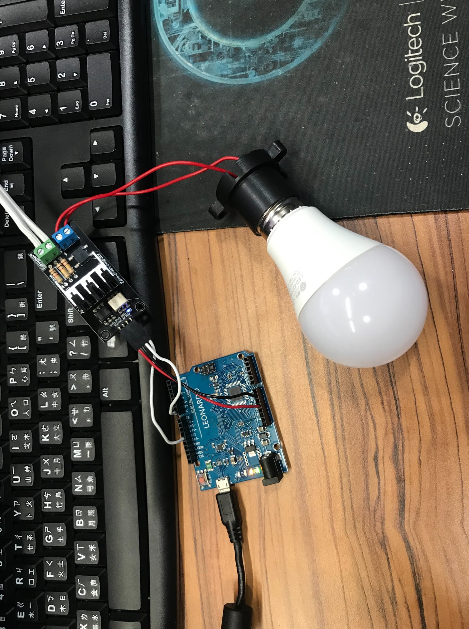 Arduino.Taipei | 這張照片是我們測試的機構不知是否哪位高手有經驗使用 AC Light Dimmer連接arduino去控制 ...
