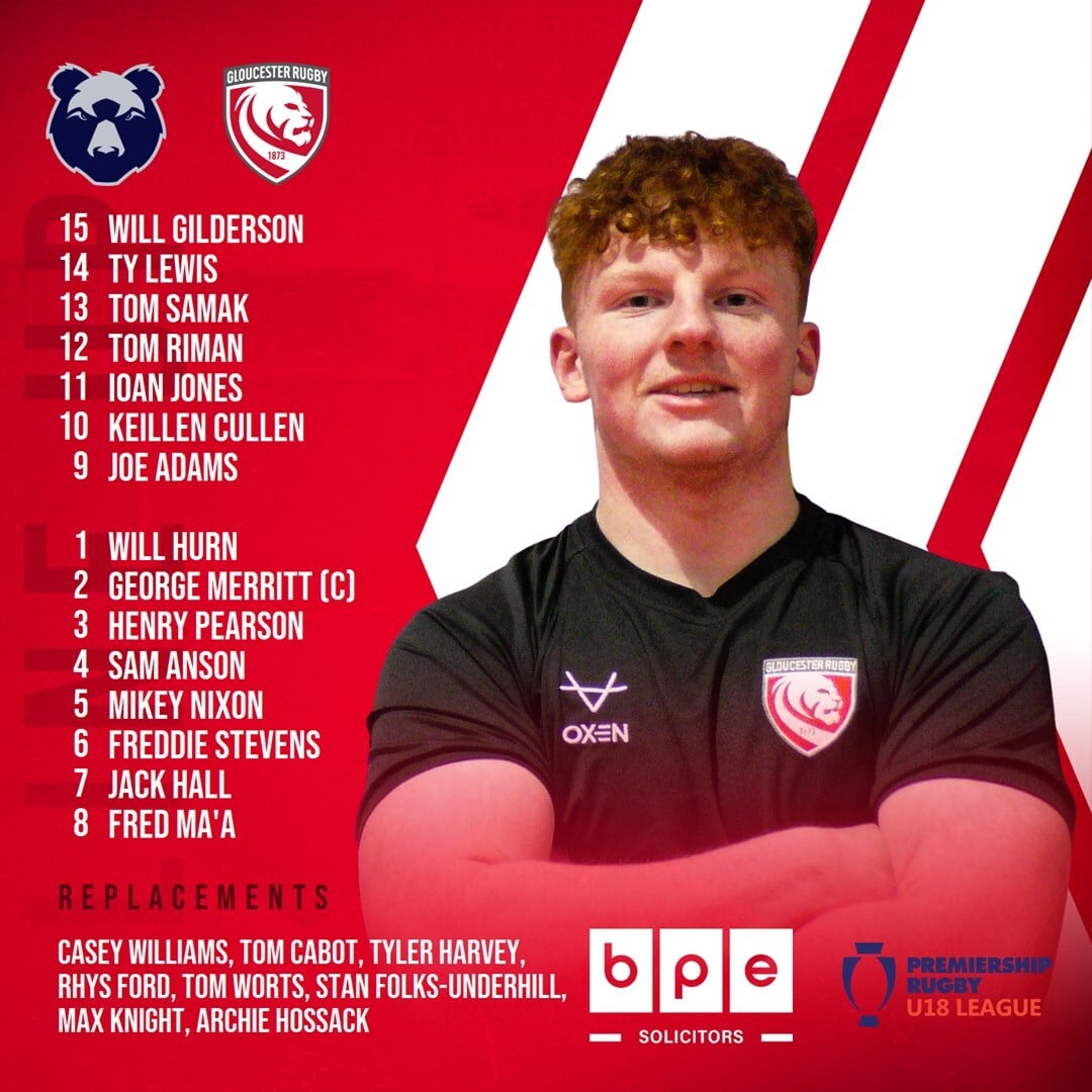 🍒 | TEAM NEWS Here's our Gloucester... - Gloucester Rugby | Facebook