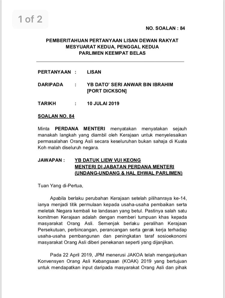 Anwar Ibrahim Saya Juga Meminta Menteri Di Jabatan Facebook