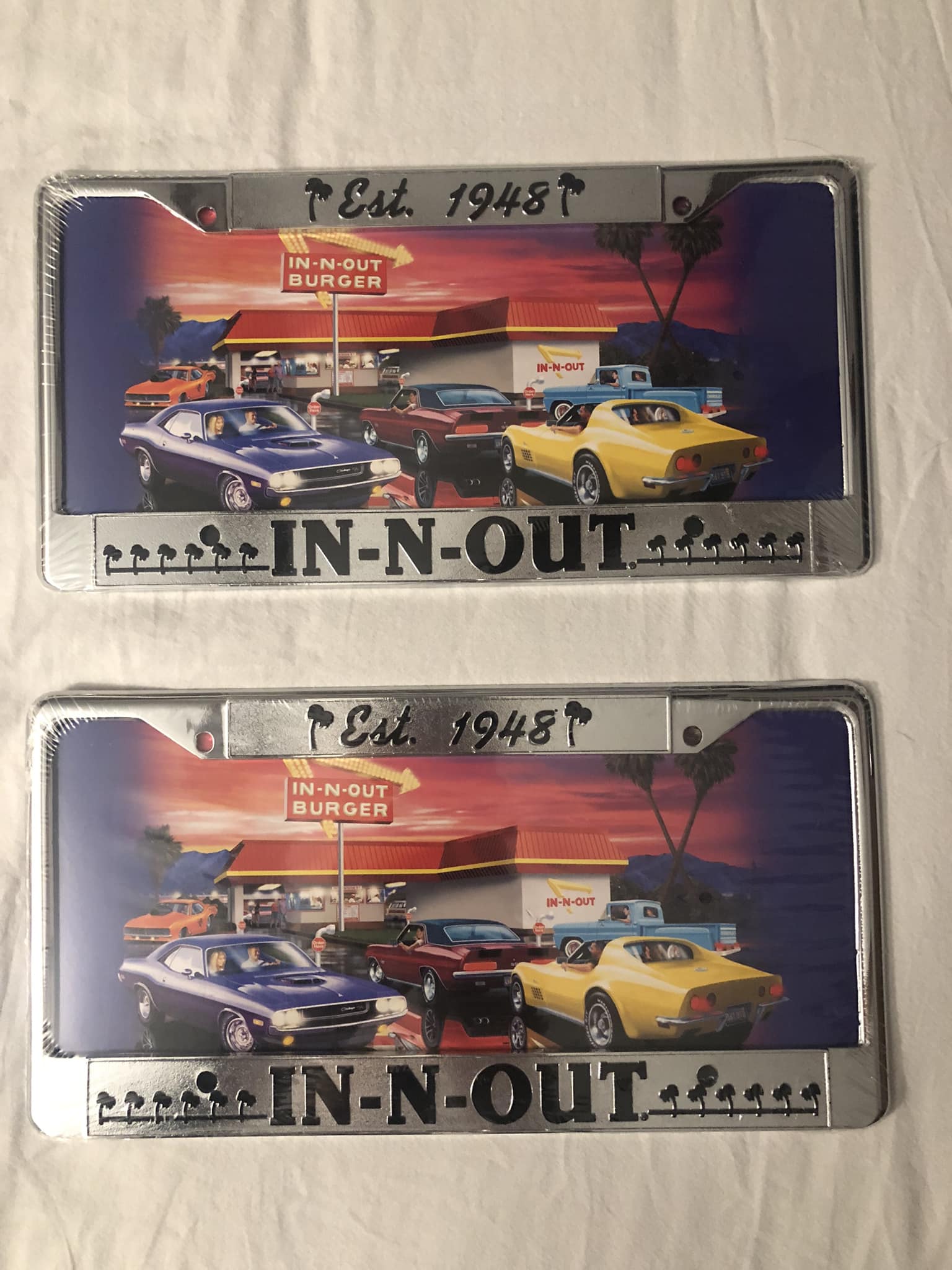 Vintage In-N-Out license plate frames found