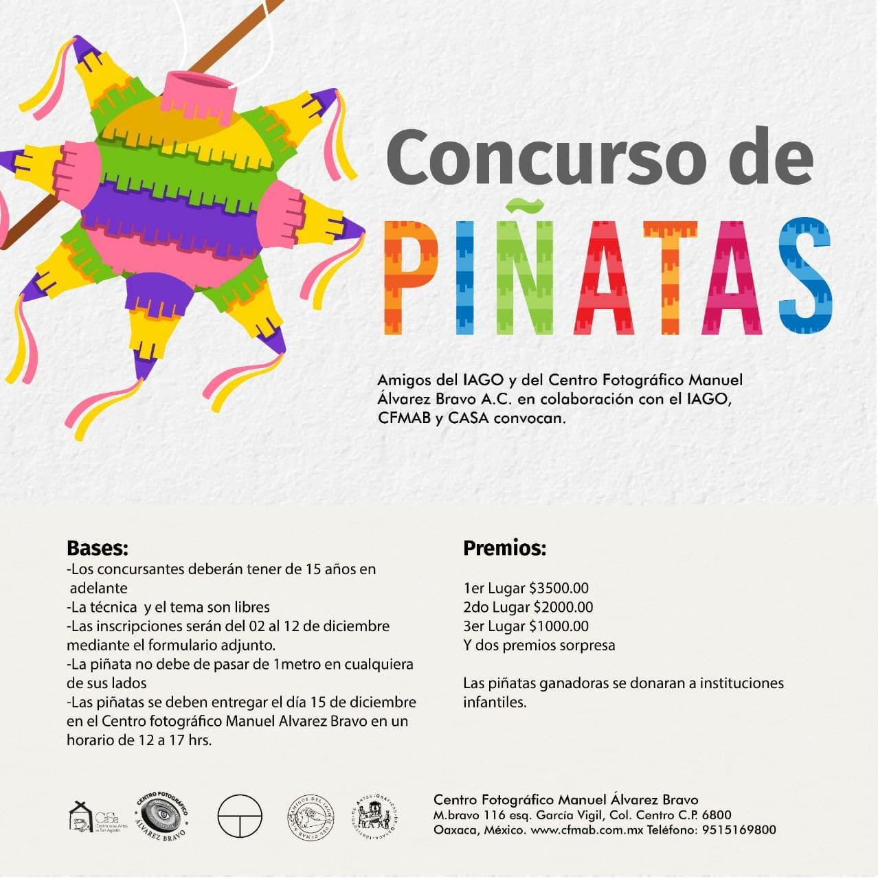 CENTRO - CONCURSO DE PIÑATAS Amigos del IAGO y del CFMAB, en ...