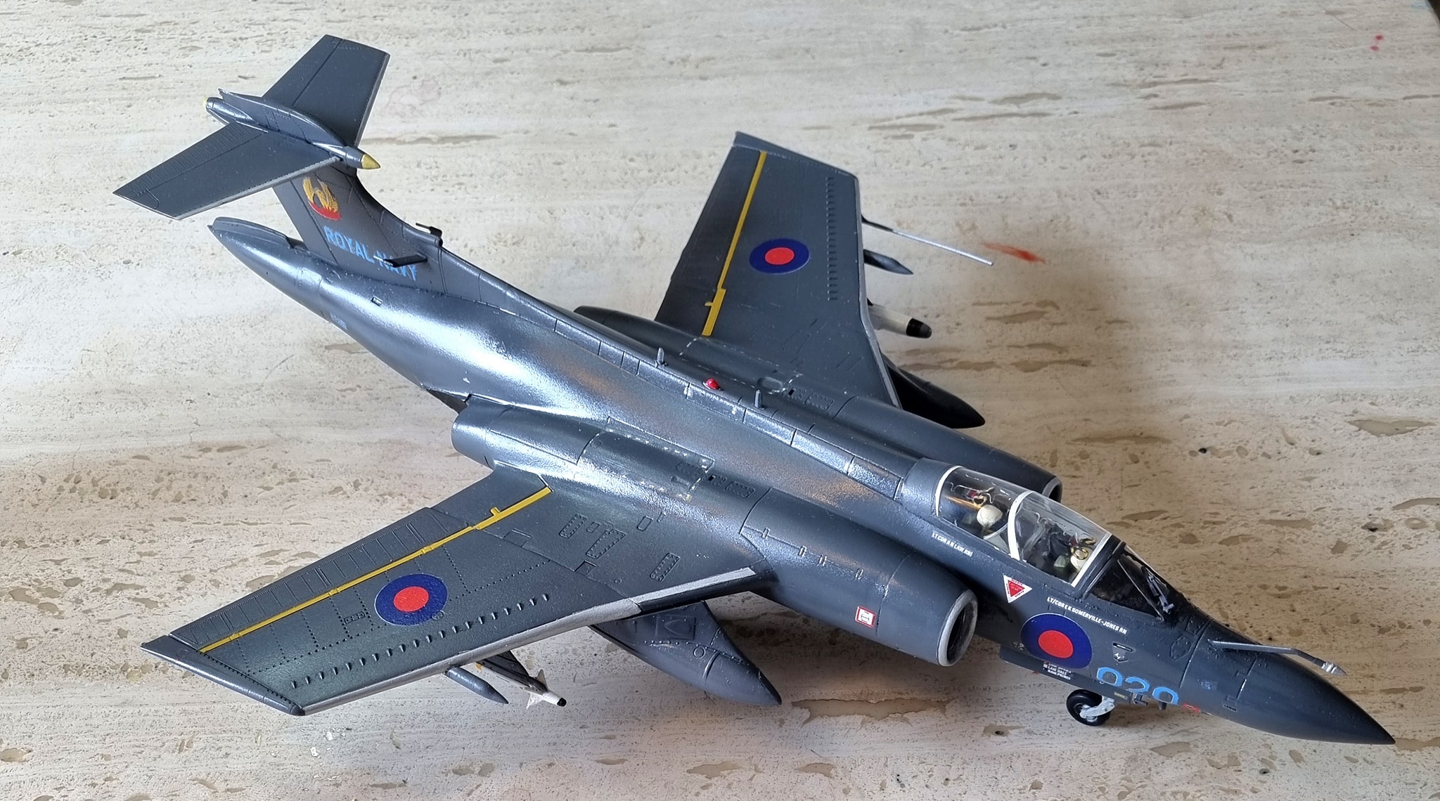 Airfix 1/48 HS Buccaneer (2 in 1 kit). OOB and hand painted