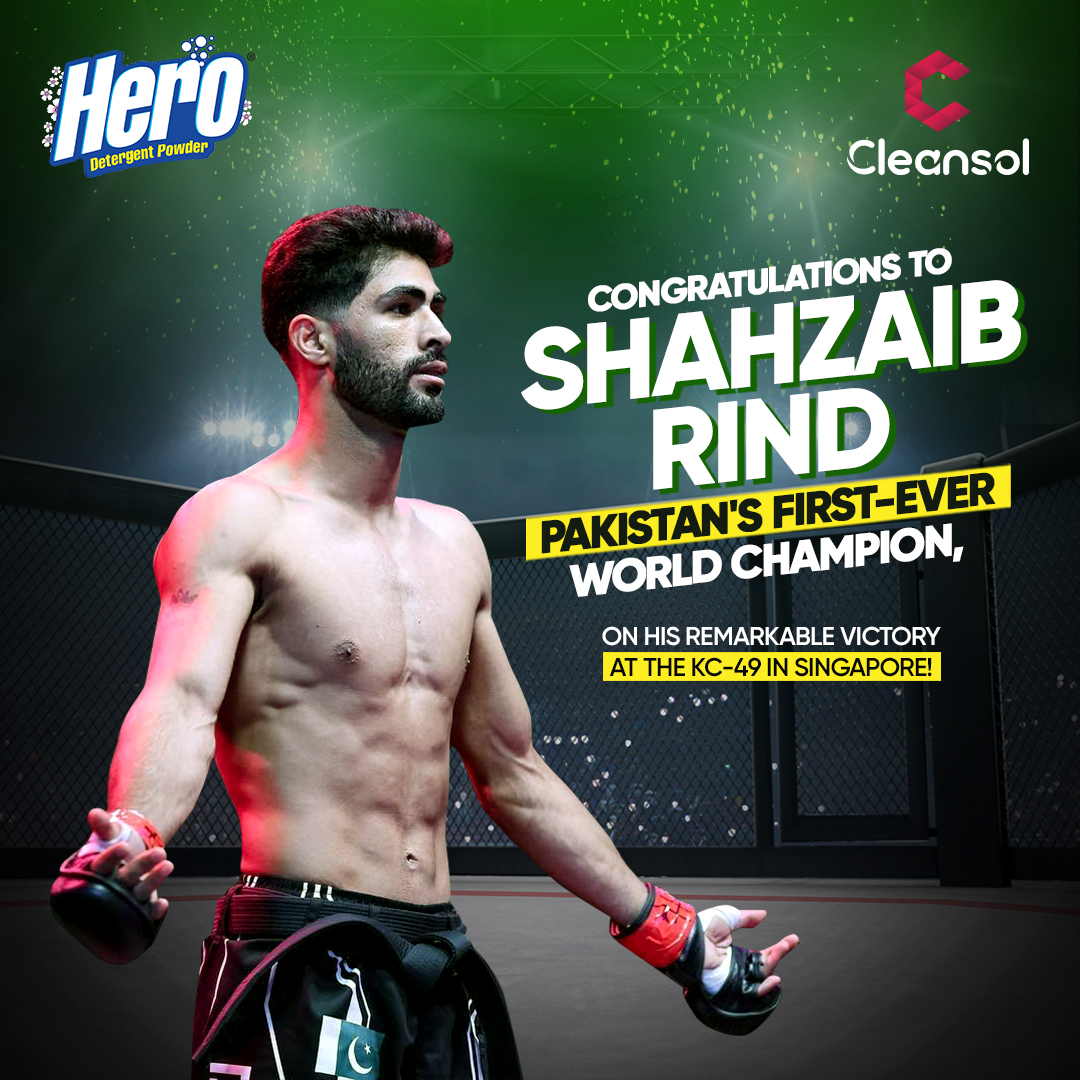 Cleaning Solutions - Congratulations to Shahzaib Rind, Pakistan's first ...