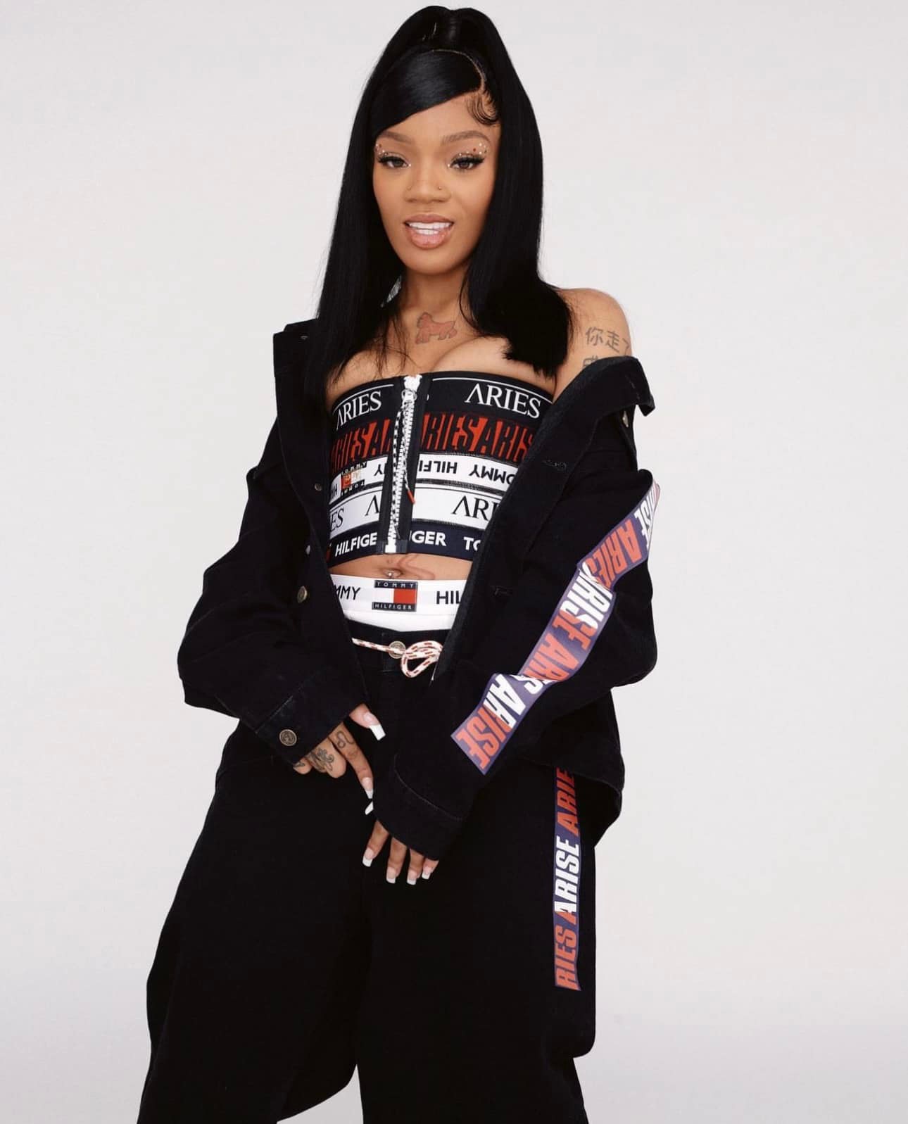 Official Aaliyah X @sacaiofficial collaboration collection Unisex 