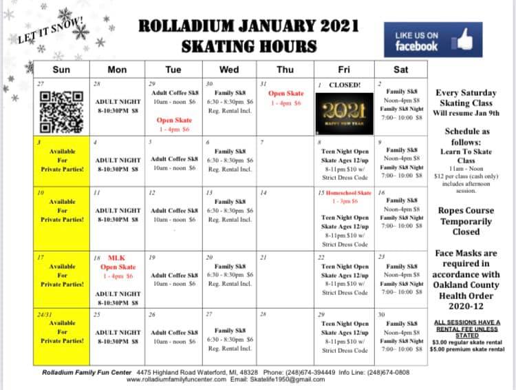 ️UPDATED 12/28: We will be... - Rolladium Family Fun Center