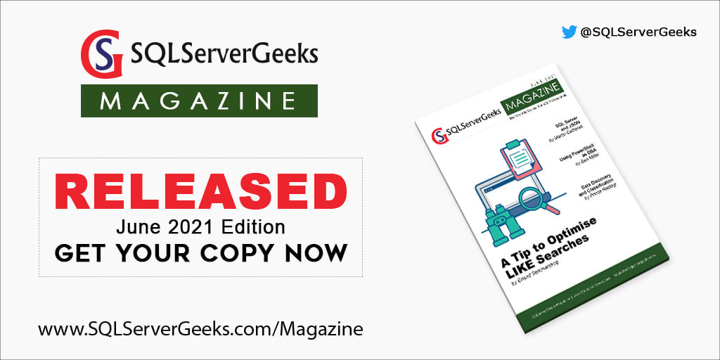 SQL Server Tips and Tricks | Friends, June 2021 Edition of the ...