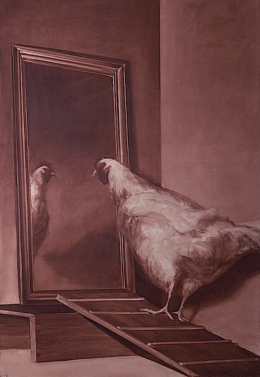 Mark Tansey's 'The Innocent Eye Test' painting
