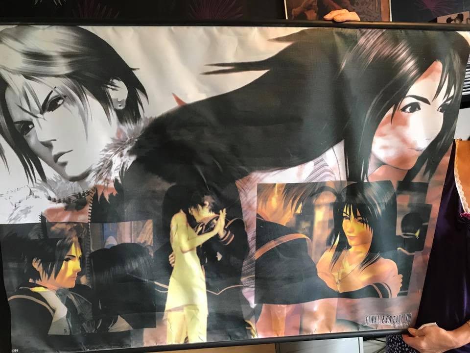 Rare Final Fantasy IV illustration plaque from Square Enix members