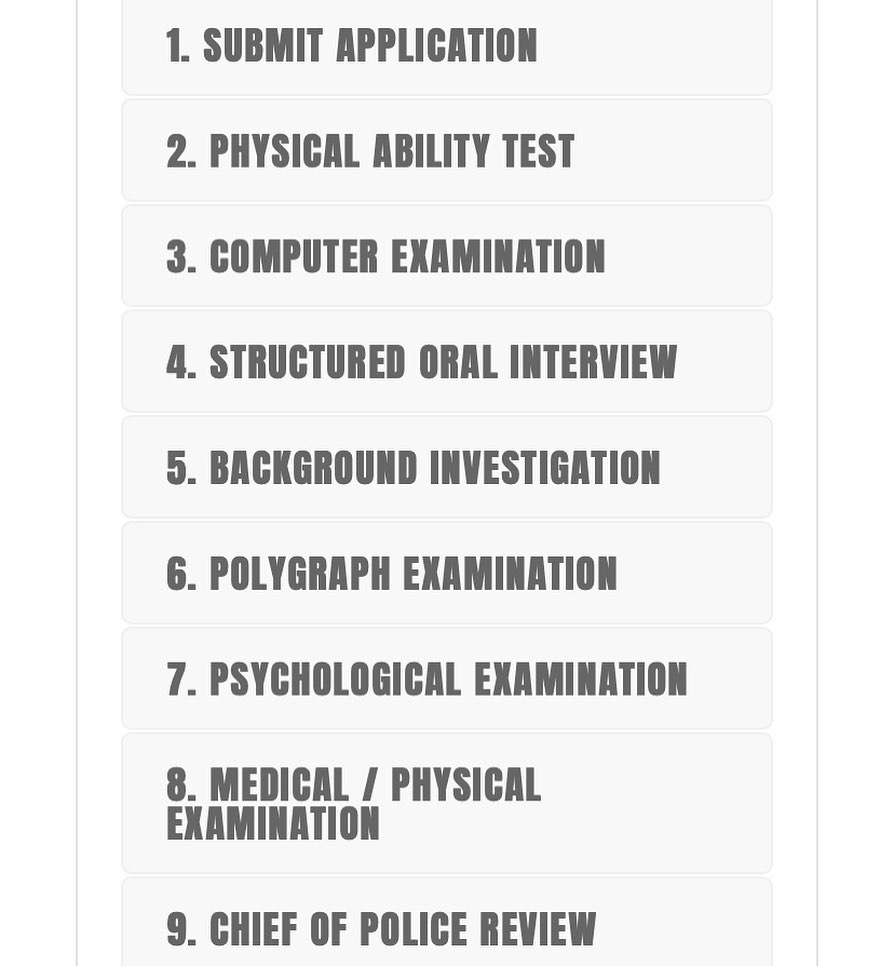 SAPD Careers - Did you know there are nine steps to... | Facebook